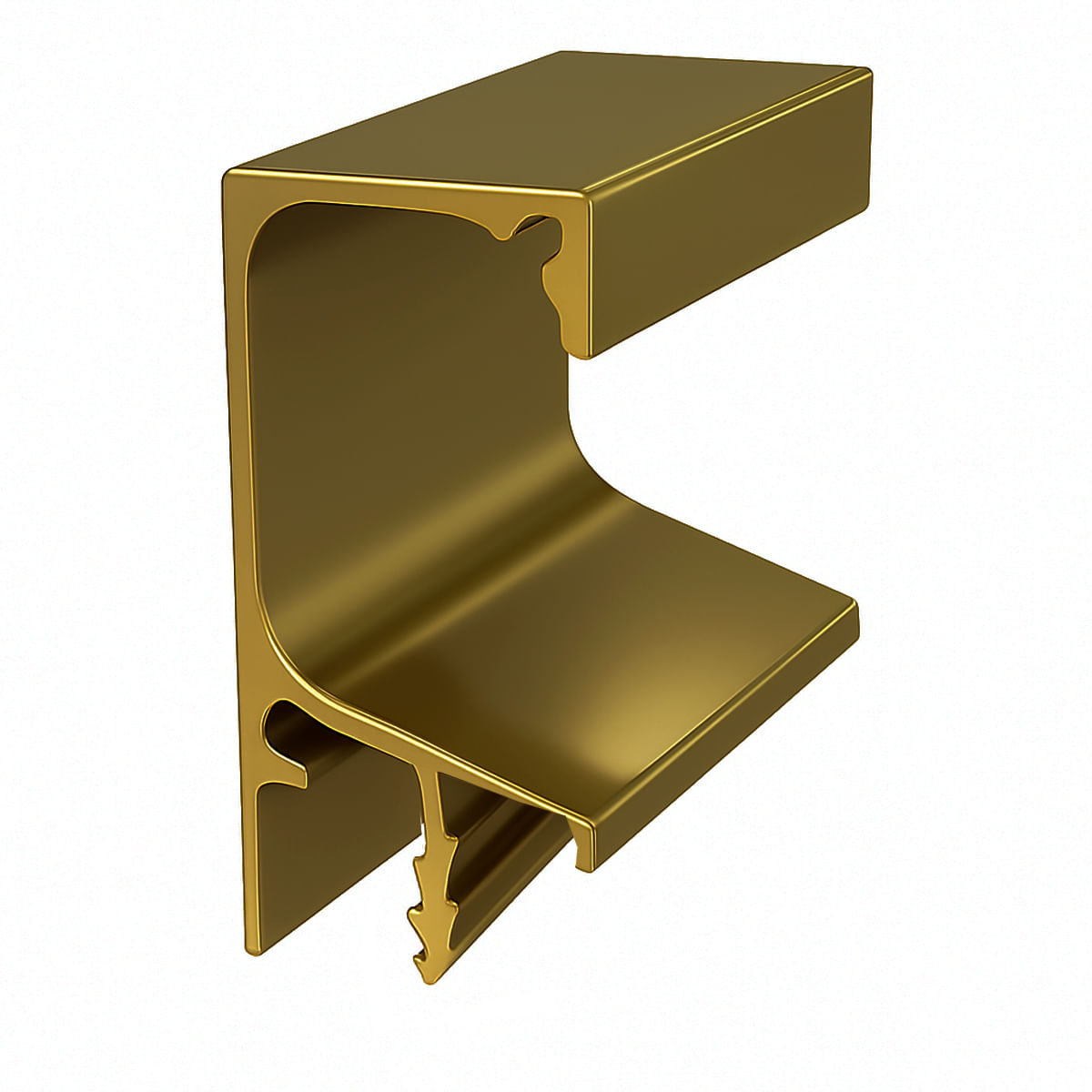 Puxador Perfil Rm-190 3 Metros Para 18mm Inox Polido Rometal 42622_0